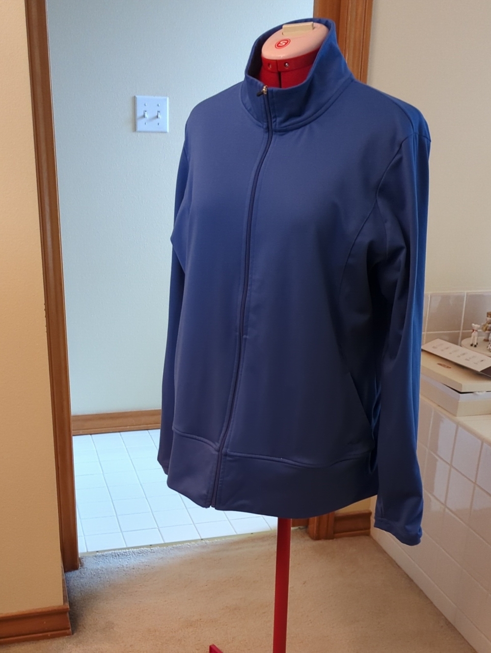 Champion Navy Blue Full-Zip Track Jacket